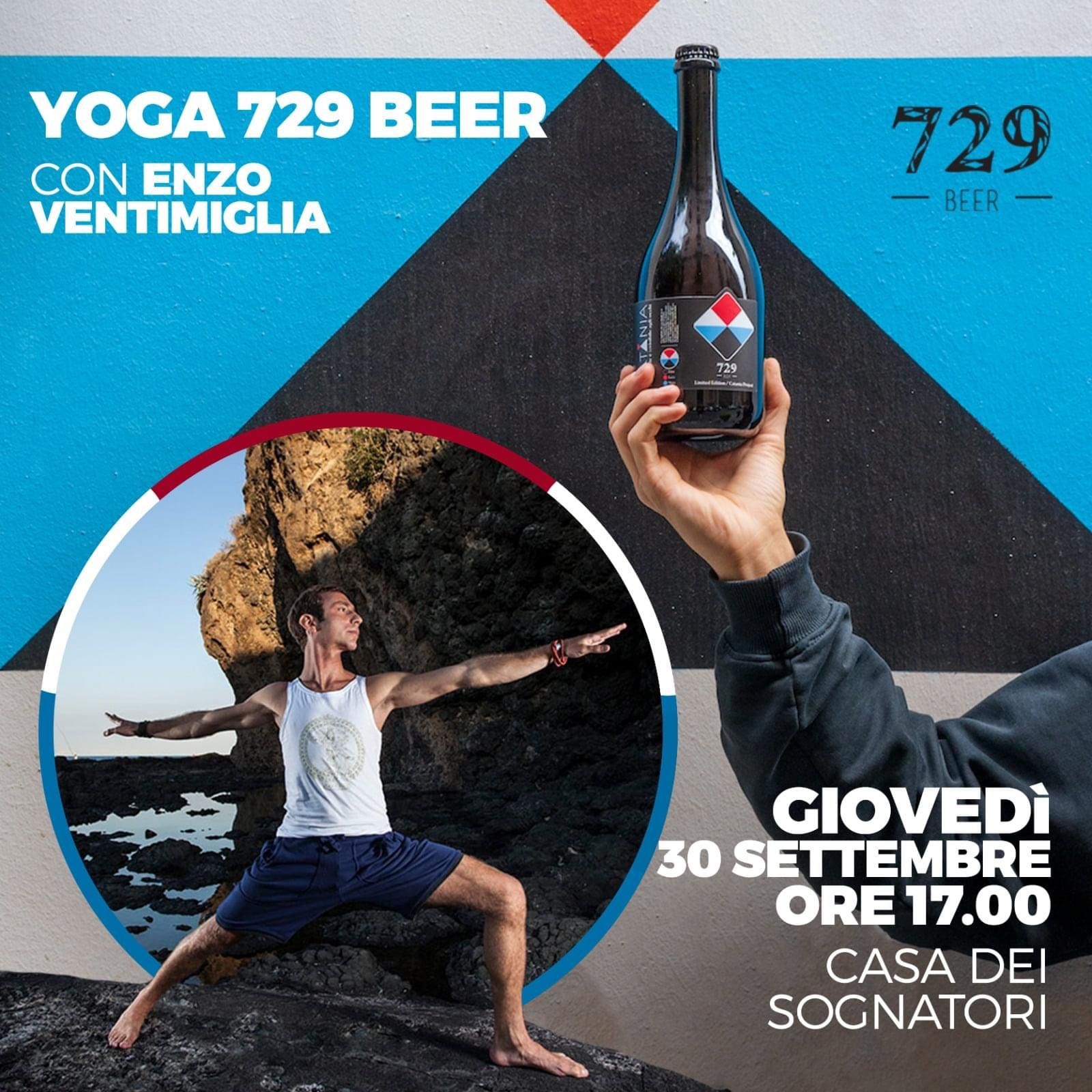 Yoga beer with Enzo Ventimiglia